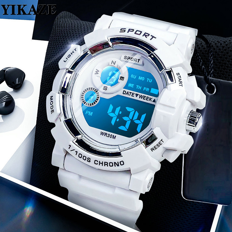 Smartwatch Digital Watches For Kid Girl - Relojes YIKAZE para niños, reloj despertador