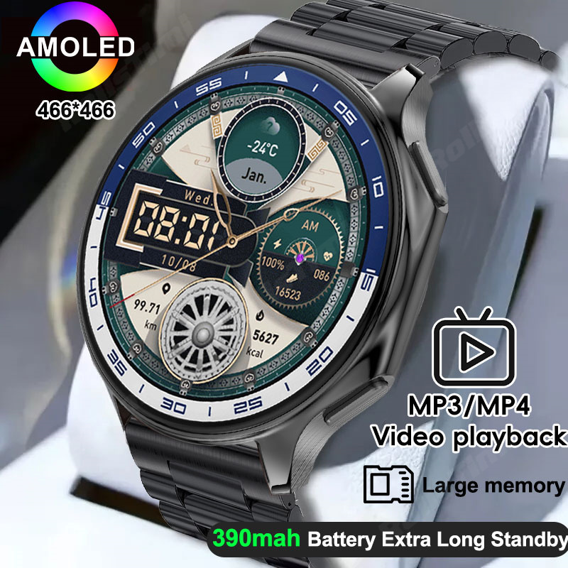 Timex Watches Smartwatch - Reloj inteligente AMOLED 1,43 reproductor de