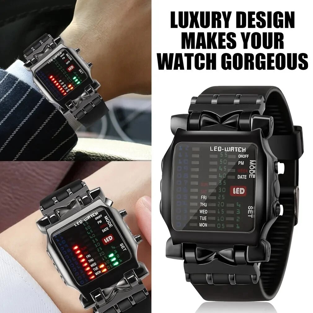 Timex Watches Smartwatch - Reloj Led binario creativo impermeable reloj