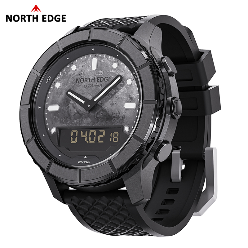 Altimeter Compass Watch - Reloj digital de fibra de carbono