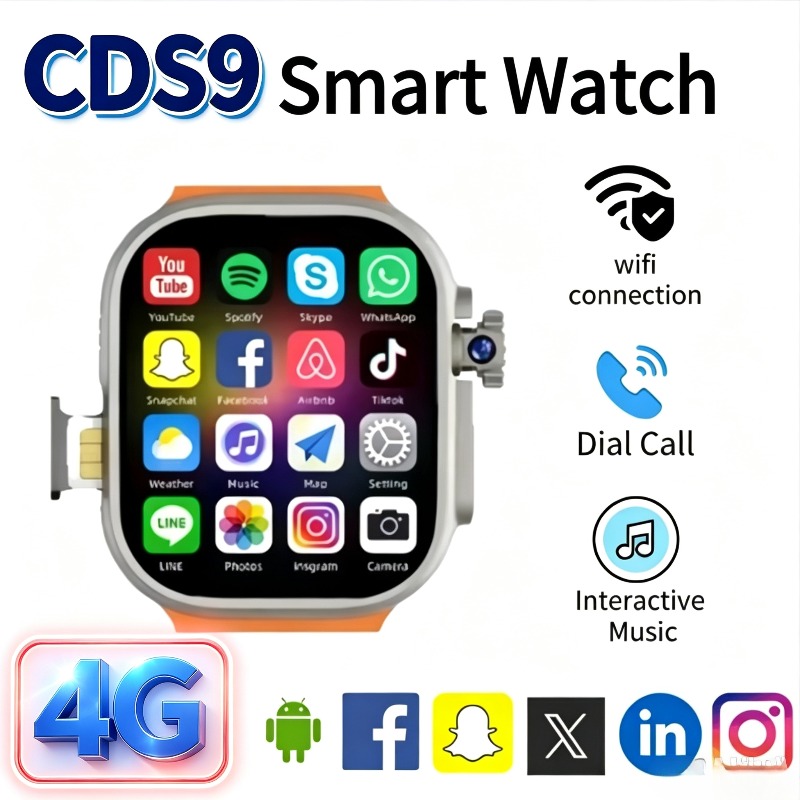 Smartwatch Watches For Women With Gps - Reloj inteligente Android 4G CDS9: cámara
