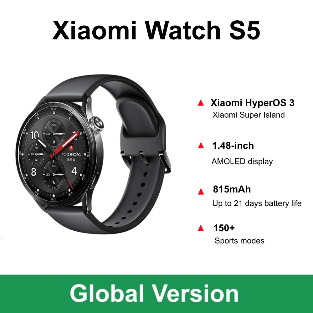 Timex Watches Smartwatch - Versión Global Xiaomi Watch S5 Smartwatch