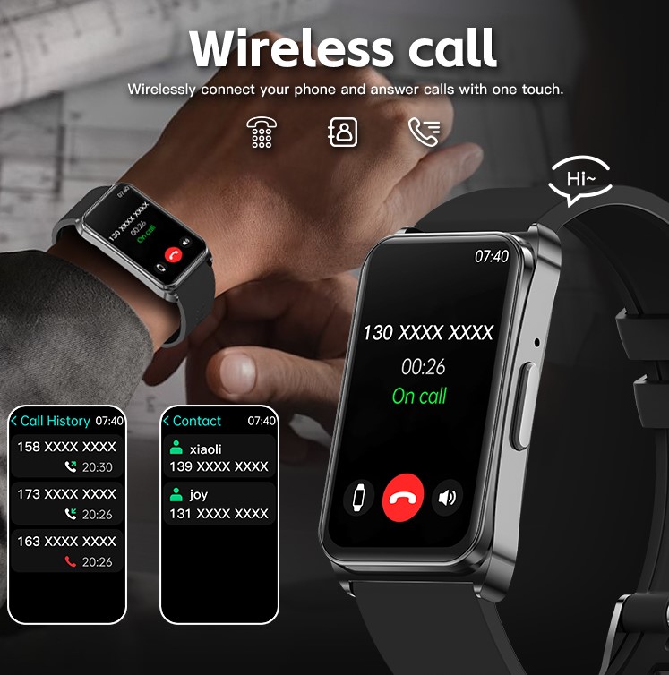 Watch Vs Smartwatch - Pulsera Inteligente Delgada y Ligera VS