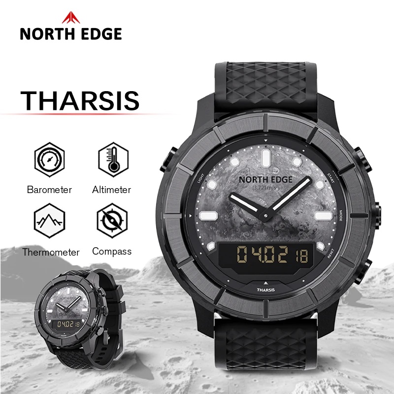 Altimeter Compass Watch - Reloj digital de fibra de carbono