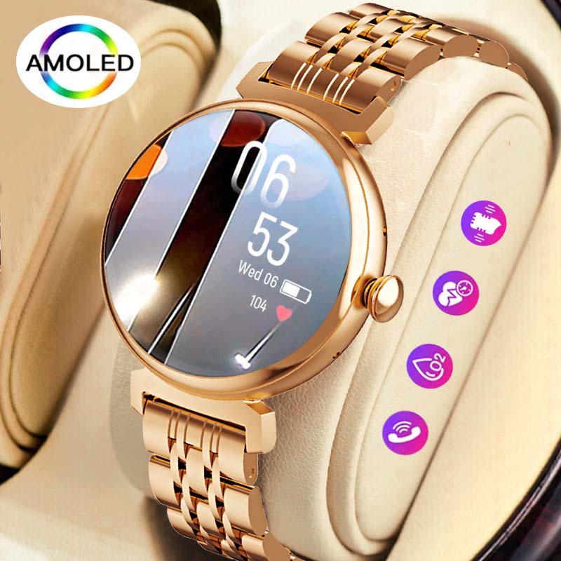 Watches Ladies Smartwatch - Reloj inteligente con Pantalla AMOLED de