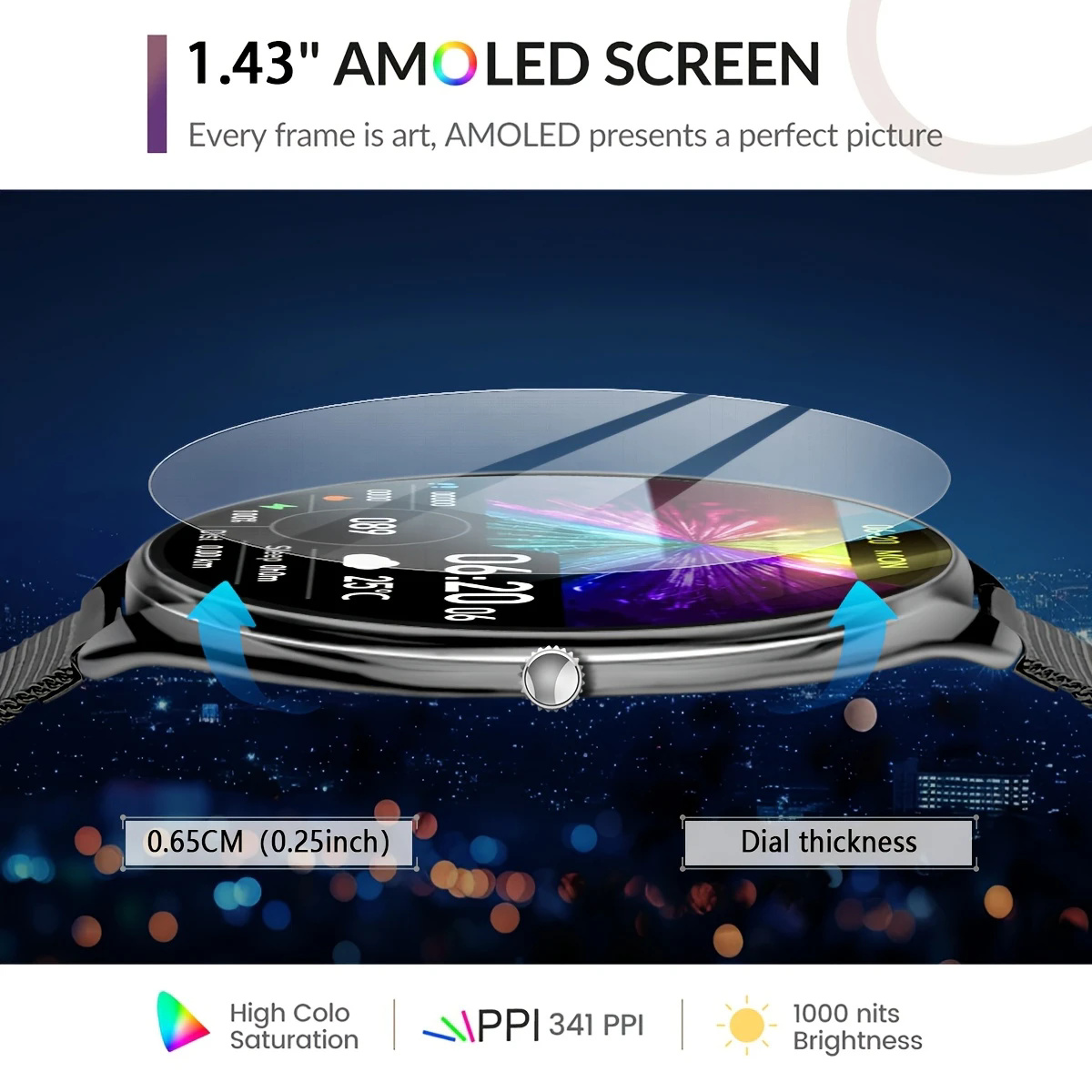Reloj inteligente ultrafino pa - Watches Ladies Smartwatch reseña y precio