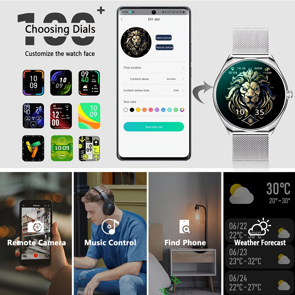 Reloj inteligente ultrafino pa - Watches Ladies Smartwatch reseña y precio