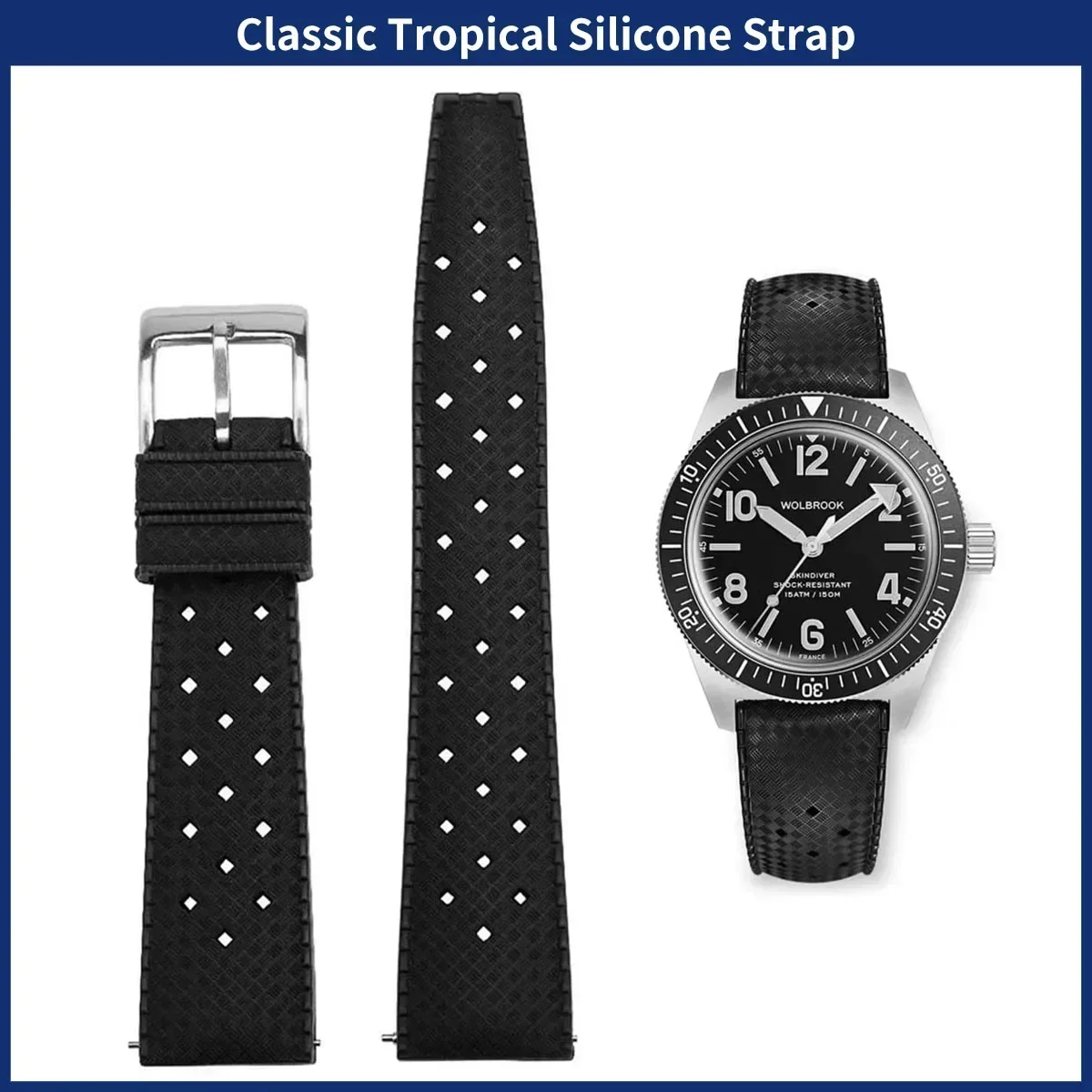 Correa de reloj FKM de 20mm y  - Watches Rolex Smartwatch reseña y precio