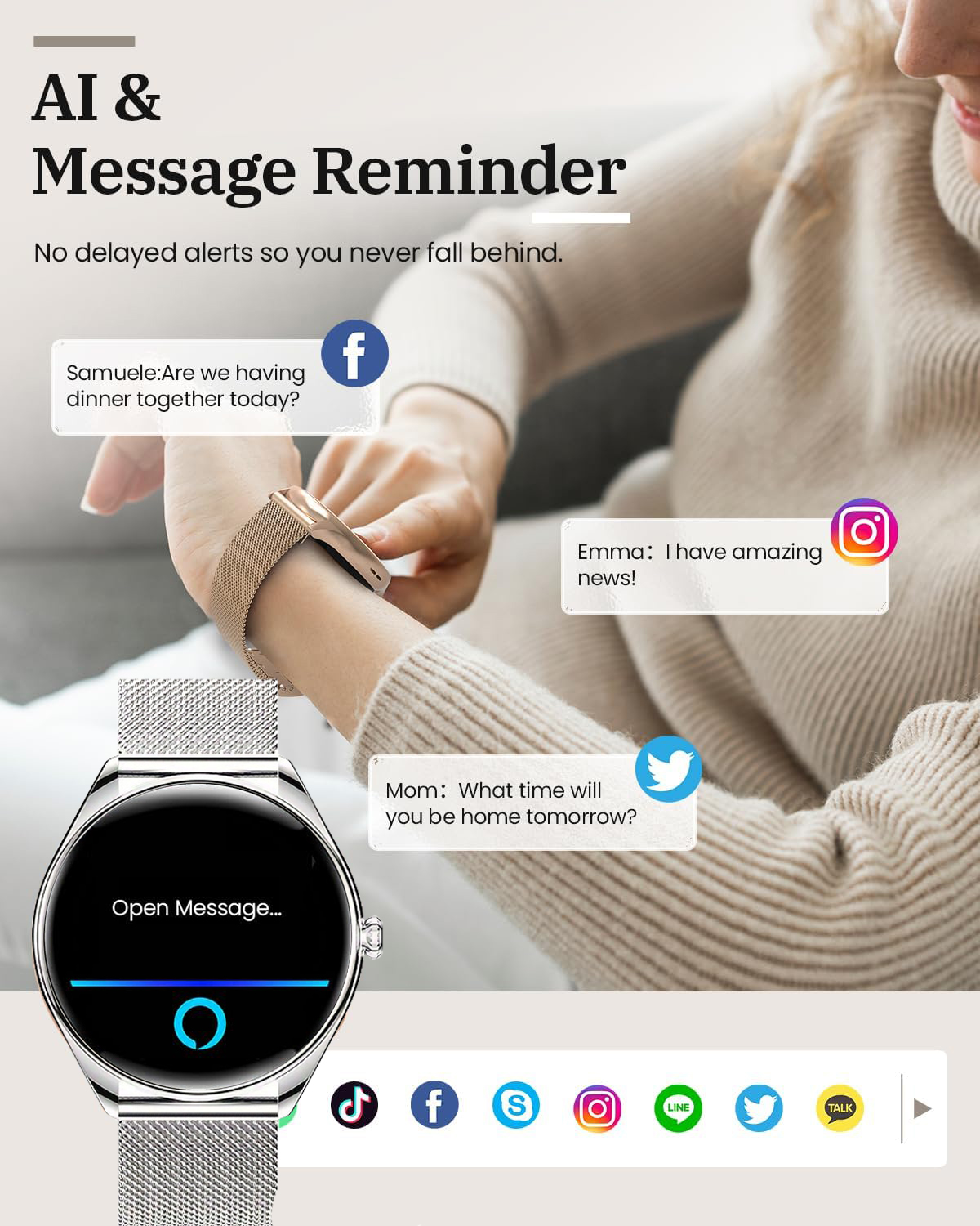 2026 Original para Mujeres, Re - Watches Ladies Smartwatch reseña y precio