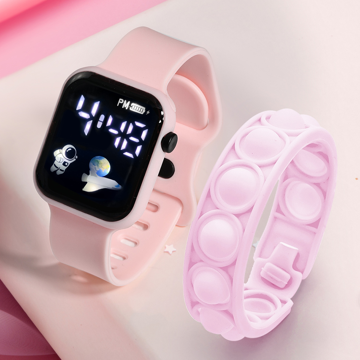 Reloj inteligente de 2 piezas  - Smartwatch Watches For Girls reseña y precio